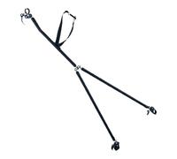 Ysyqkn Conector de Barra de Remolque para Bicicleta, Pieza de Enganche de Barra de Remolque, Aluminio, Función Plegable, Adecuado para El Transporte de Objet, con Varilla de