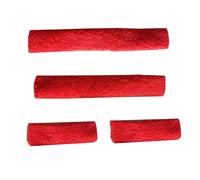 Ysyqkn Conjunto de Funda Suave para Cabestro de Caballo, Protector Nasal, Tubo para Mejillas, Corona, Accesorios de Entrenamiento para Equitación, Felpa, Ade, Rojo
