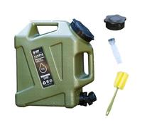 Ysyqkn Contenedor de Agua de 12 litros, Garrafa con Grifo Y Tapa de Repuesto, Balde, Recipiente para Agua para Acampar, Hacer Senderismo Y Picnics Al Aire Li, Verde
