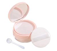 Ysyqkn Contenedor de Maquillaje Vacío Caja Recargable con Espejo y Bofetón Portátil para Cosméticos DIY Adecuado para Uso Diario Viaje Regalo, F