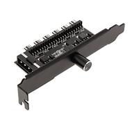 Ysyqkn Controlador de Ventilador de CPU, Pines Divisores, Regulador, Seis Canales, Control de Refrigeración, Apto para Uso
