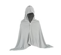 Ysyqkn Cooling Poncho Capa de Baño con Capucha Y Toalla Absorbente de Microfibra para Rápida Absorción Y Comodidad Diseño Ligero para Adultos Hombres Y Mujer, Gris