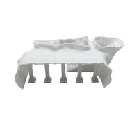 Ysyqkn Cueva Romana para Esconderse, Decorar Y Diseñar Jardines. Un Lugar Creativo Y Un Escondite para Peces Y Camarones, L White