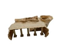 Ysyqkn Cueva Romana para Esconderse, Decorar Y Diseñar Jardines. Un Lugar Creativo Y Un Escondite para Peces Y Camarones, L Yellow