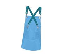 Ysyqkn Delantal Transparente de TPU, Delantal de Jardinería con Tirantes Ajustables, Delantal de Cocina para Mujeres Y Hombres, Accesorio de Peluquería de Mo, Azul, tal como se describe
