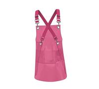 Ysyqkn Delantal Transparente de TPU, Delantal de Jardinería con Tirantes Ajustables, Delantal de Cocina para Mujeres Y Hombres, Accesorio de Peluquería de Mo, Rojo, tal como se describe
