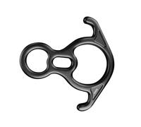 Ysyqkn Descendedor de Escalada, Dispositivo de Rápel, Figura 8, Aleación de Aluminio, Metal, Ligero, Manejable, Función de Control de Cuerda, Adecua, Negro