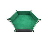 Ysyqkn Dice Tray Caja Plegable Organizador de Dados Bandeja para Almacenamiento Multifuncional Soporte de PU Adecuado para Juegos Familiares Bar