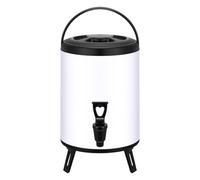 Ysyqkn Dispensador de Bebidas Isotérmico, Recipiente de Té de Acero Inoxidable, Grifo, Grande, Adecuado para Servicios de Ambulante Y Catering, tal como se describe, 8l