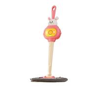 Ysyqkn Escoba Infantil Educativa con, Efectos Visuales Y, Almohadilla Lavable, Ideal para El Aprendizaje, Regalo de Cump, Rosa