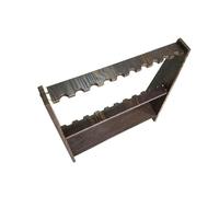 Ysyqkn Estante para Tacos de Billar, Soporte para Tacos, Soporte para Tacos, Estante de Almacenamiento Vertical, Taco de Madera Maciza con Acabado Artesanal, Trapezoidal 10 Agujeros