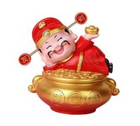 Ysyqkn Estatua China de La en Miniatura, Adorno, Escultura de Resina, de Coleccionable, Adecuado para Estantería, Escritorio, 7.3 X 5.8 X 7.5 Cm