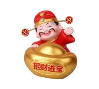 Ysyqkn Estatua China de La en Miniatura, Adorno, Escultura de Resina, de Coleccionable, Adecuado para Estantería, Escritorio, 5.7 X 6 X 6.8 Cm