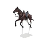 Ysyqkn Figura Decorativa Articulada de Caballo de PVC con Soporte, Ideal para Regalar O Decorar Su Hogar, MarrÓn