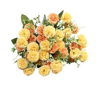 Ysyqkn Flores Artificiales Que No Se Marchitan: Ramo Realista Y Romántico de Claveles E para Un Hogar de Estilo Rústico, Café Ligero, Individual