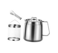 Ysyqkn Freidora de Acero Inoxidable con Cesta, Filtro, Asa Y Tapa. Calentamiento Rápido, Fácil Almacenamiento. Ideal para Cocinas Domésticas, Catering, Campi, 2.0l