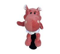 Ysyqkn Funda Divertida para La Cabeza de Un Palo de Golf, Accesorio Protector de Repuesto, Diseño único, Ideal para Aficionados, Regalo Familiar O Decoración, Hipopótamo Rojo
