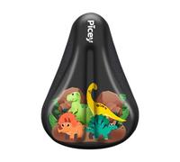 Ysyqkn Funda para Cojín de Asiento de Bicicleta Infantil, Protección para Niños Y Niñas en Bicicleta, Silicona Suave de 23 X 15 Cm, Cómoda Funda para Asiento, Dinosaurio
