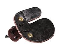 Ysyqkn Guante de Protección para Los Dedos para con Arco con Robusta Construcción de Cuero de Doble Capa, Ajuste Elástico Personalizable, Práctico para