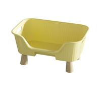 Ysyqkn Hamaca para Gatos, Cama Elevada para Gatos, Cama Ligera para Mascotas, Nido Portátil con Barandillas, Muebles para Interiores Y Exteriores, Material D, M Yellow