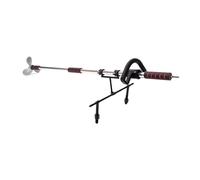 Ysyqkn Hélice Manual para Bote con Y Soporte de Motor Accesorio de Kayak con Mango Ergonómico Y Eje Metálico Adecuada para Reparar Y Us, 1m