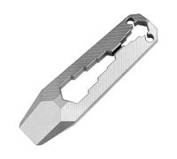 Ysyqkn Herramienta Multifuncional de Bolsillo, Mini Llave, Gadget de Supervivencia, Destornillador Portátil, Práctico Diseño de Titanio, Ideal Como R, 6.6 X 1.8 Cm