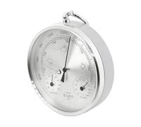 Ysyqkn Higrómetro Multifuncional Doméstico de Y Precisión 3 en 1 para Interiores, Exteriores Y Dormitorios, Plata