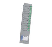 Ysyqkn Hoja de Control Horario con Cierre de Tornillo Retráctil, Montaje en Pared para Empleados Y Almacenes, con 15 Ranuras de