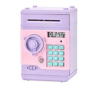 Ysyqkn Hucha Digital Infantil con Función de Ahorro Automático, Educativos Y Financieros, Rosa Morado