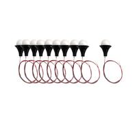 Ysyqkn Juego de 10 Mini Bombillas LED Colgantes para Trenes Y Coches de Juguete, Accesorio de Bricolaje, Precableado, Adecuado para Varios, 1.1 Cm X 0.8 Cm