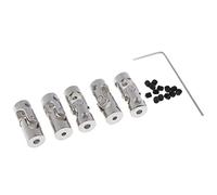 Ysyqkn Juego de 5 Conectores de Cardán Metálicos Universales, Compatibles con Coches, Barcos Y Vehículos Oruga Radiocontrolados. Accesorio, 2.3x3mm