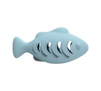 Ysyqkn Juguete para Gatos con Forma de, Juguete de Silicona con Forma de Cepillo de Dientes, Dispensador de, Masticable, Apto para Gatitos Y Gato, Azul