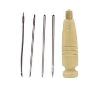 Ysyqkn Kit de 5 Agujas de Coser para Cuero, Lona Y Manualidades; Agujas de Mano, Ganchos de, Herramientas para Encuadernación, Herramientas para Re