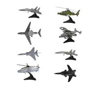 Ysyqkn Kit de Construcción de Modelo de Avión en Miniatura de 8 Piezas, No Requiere Pegamento, Juguete Educativo para Niños, Decoración de Estantes, Regalo P, Style a