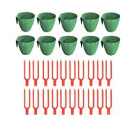 Ysyqkn Kit de Cultivo de de 10 Piezas con Horquillas de Cultivo Y Drenaje Optimizado, Apto para Horticultura, L