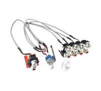 Ysyqkn Kit de Montaje DIY para Placa de Conmutación de Fuentes de 4 Canales con Interruptor de Preamplificador.