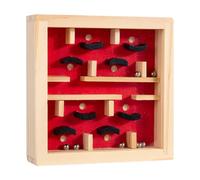 Ysyqkn Laberinto de Madera, Juego de, Rompecabezas Educativo, Juego de Y Equilibrio para Desarrollar Las Habilidades de Pensamiento en Niños Y, Rojo