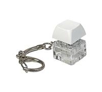 Ysyqkn Llavero con Teclado, Llavero, Botón, Tecla de Juguete de Moda, Colgante con Tecla de Teclado para Adultos, Blanco