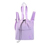 Ysyqkn Mochila Ballet Danza con Cierre de Cordón Bolsillo Delantero Correas Ajustables y Compartimento Interno Material Resistente Adecuada para Mujeres, Púrpura Ligera