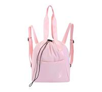 Ysyqkn Mochila Ballet Danza con Cierre de Cordón Bolsillo Delantero Correas Ajustables y Compartimento Interno Material Resistente Adecuada para Mujeres, Rosa