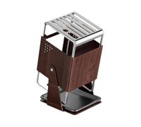Ysyqkn Organizador de Almacenamiento de Cuchillos con Bloque Y Ranura para Tijeras, Soporte Moderno para Cuchillos, Acero Inoxidable, para Mostrador, MarrÓn, Individual