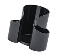 Ysyqkn Organizador de Maquillaje para Guardar Palillos de Dientes Y Discos de Algodón, Negro, Individual