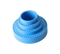 Ysyqkn Organizador Giratorio para Brocas con Múltiples Orificios para Guardar Brocas de Manicura, de Forma Circular, Fabricado en Material Grueso, Ideal para, Azul