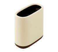 Ysyqkn Papelera de Cocina, Cesto de Basura, Cesta de Papel, Estructura de PP Resistente, Gran Capacidad, Adecuada para Oficina, Hogar, Dormitorio, Marrón Amarillento Cremoso