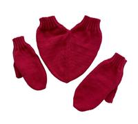 Ysyqkn Par de Guantes de Punto con Diseño de Love Holding Hands, para Hombre Y Mujer, Ideales para Senderismo Al Aire Libre en Climas Frí, Rojo