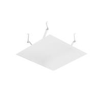Ysyqkn Parabrisas Cuadrado para Aire Acondicionado Central de Techo, Parabrisas con Salida de Aire Antivuelco Recta, Deflector de Viento con Gancho para, 60x60cm