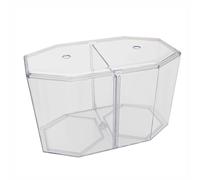Ysyqkn Pecera Pequeña para Peces Betta con Separador, Caja de Cría, Transparente, Tanque para Gambas, Mini Pecera