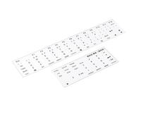 Ysyqkn Pegatinas para Teclado, Teclas Autoadhesivas, en Inglés, Compatibles con Perfiles XDA Y DSA, Fácil Instalación, Adecuadas para Uso en La Oficina, Negro Claro Corto