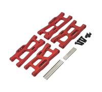 Ysyqkn Piezas Metálicas Delanteras Y Traseras para Modelos Wltoys a Escala 1:14, Códigos 124018, 124019, 144010 Y 124017, Rojo
