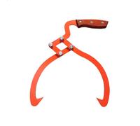 Ysyqkn Pinzas para Leña, Gancho de Agarre Manual con Mango Ergonómico, Acero Grueso, Adecuado para Mover Leña Y Preparar, Apertura máxima 51cm